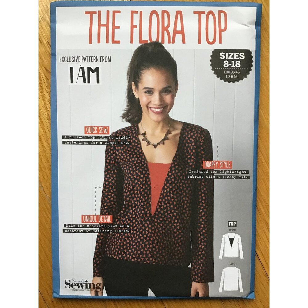Misses Blouse Pattern The Flora Top UNCUT Multi Size Sealed